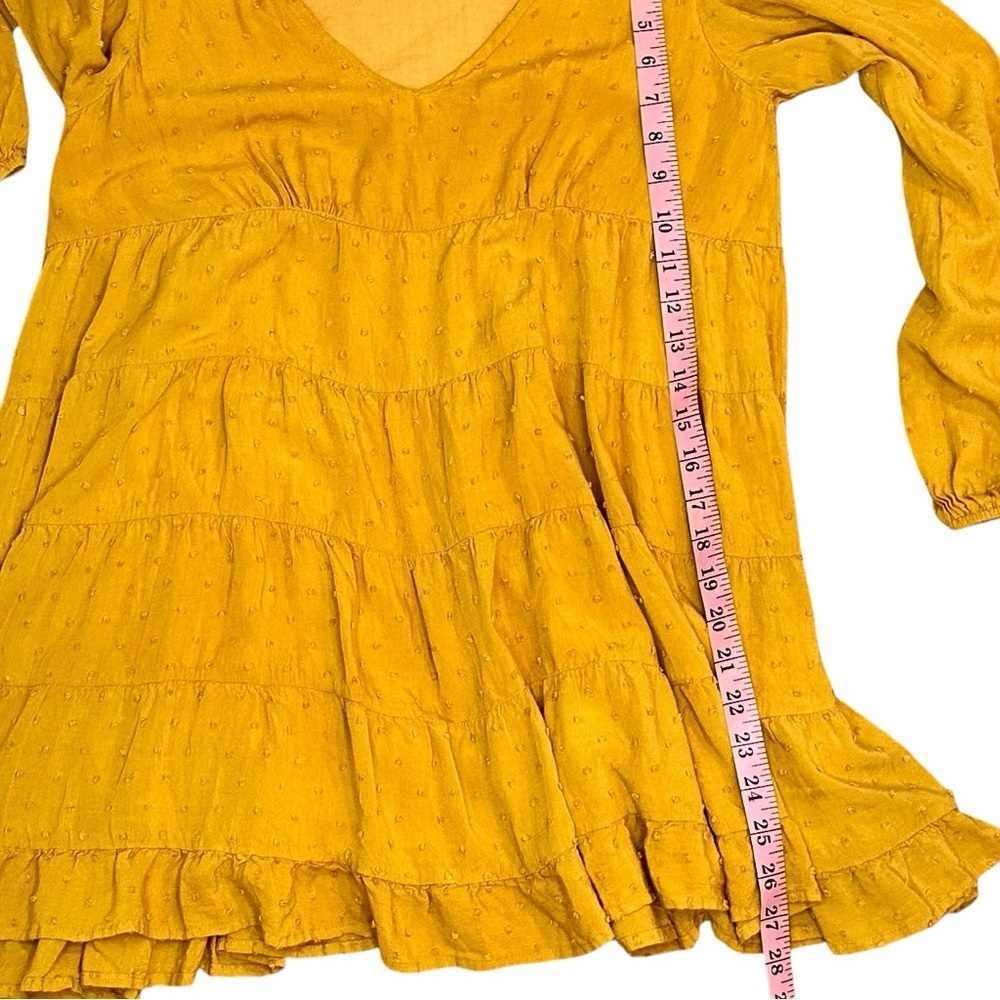 Urban Outfitters Gold Ruffled Tiered Sundress Size XS - Picture 11 of 11